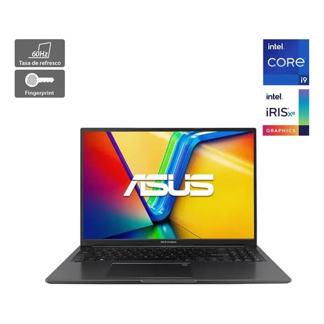 Notebook Asus X1605va-mb205w Intel I9-13900h 16GB RAM 512GB SSD, 16" Indie Black