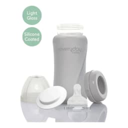 Mamadera De Vidrio Healthy 150 Ml - Gris