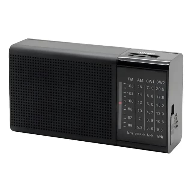 Radio Portatil Am/fm 3w Con Entrada Audifonos Tecnolab Tl633 Negro