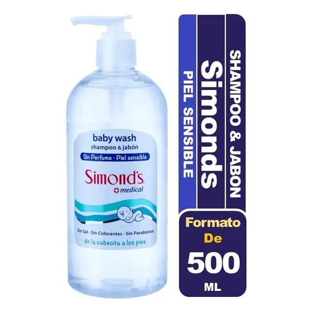 Simond's Baby Wash Shampoo Y Jabon Recien Nacido 500 Ml