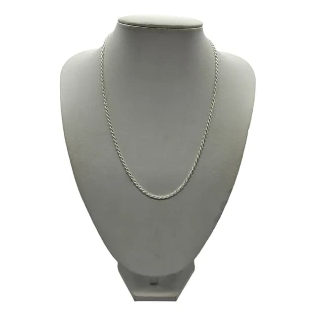 Collar Turbillon Delgado Plata Italiana 925 - Cadena Unisex