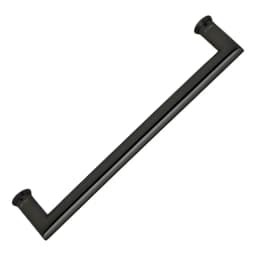 Tirador Simple. Fijacion Invisible. Largo 30 Cm. Negro Mate