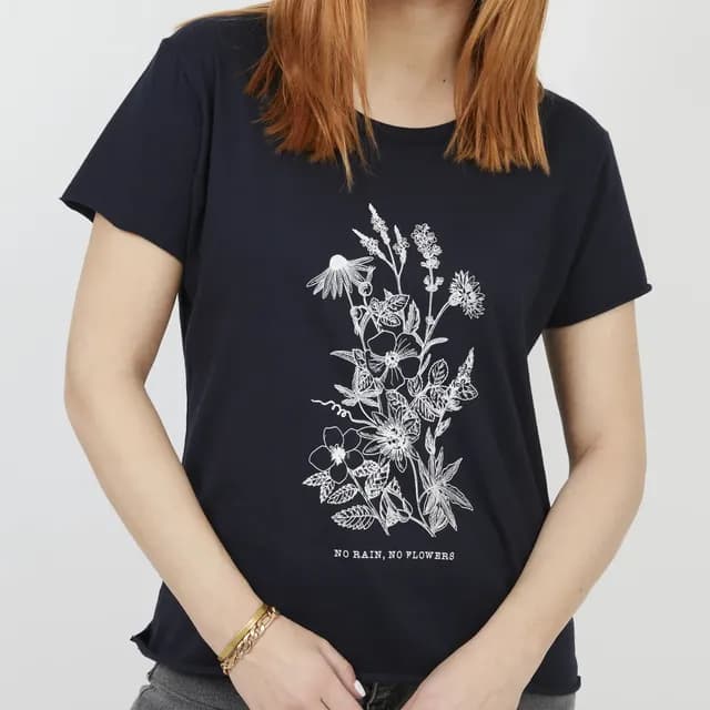 Polera Flores / Ropa Kano / Polera Manga Corta