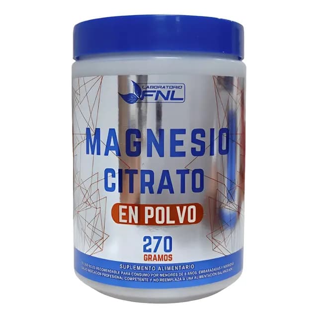 Fnl - Citrato De Magnesio Puro Polvo 270 Grs