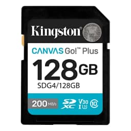 Tarjeta De Memoria Kingston Canvas Go Plus 128gb 200mb/s Sdx