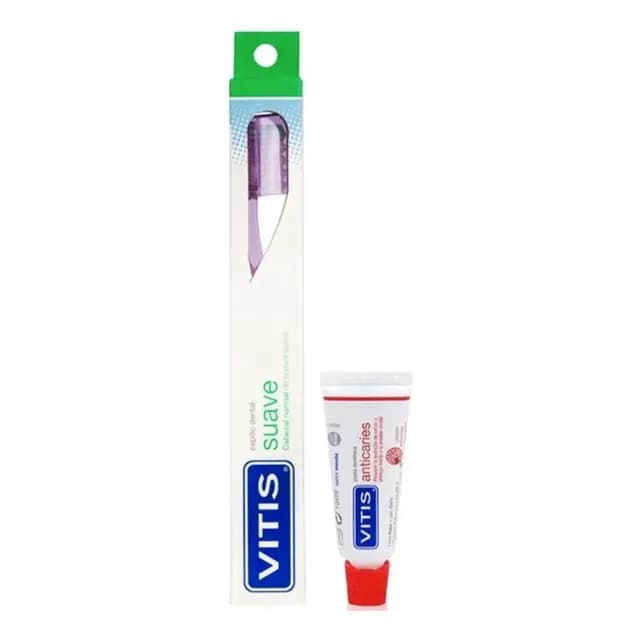 Vitis Suave Pack Cepillo Dental + Mini Pasta 15 Ml