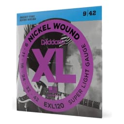 Set Cuerdas De Guitarra Electrica Daddario Exl120 009
