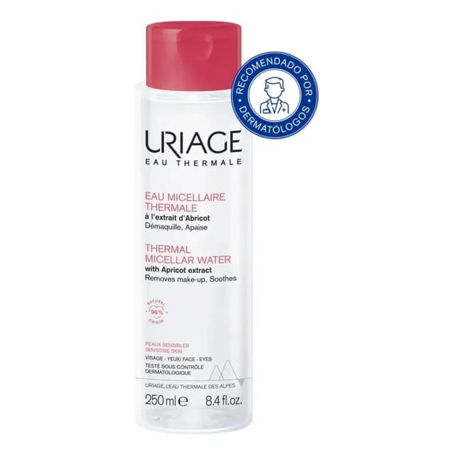 Agua Micelar Termal Pieles Sensibles 250ml De Uriage Momento de aplicacion Dia y Noche