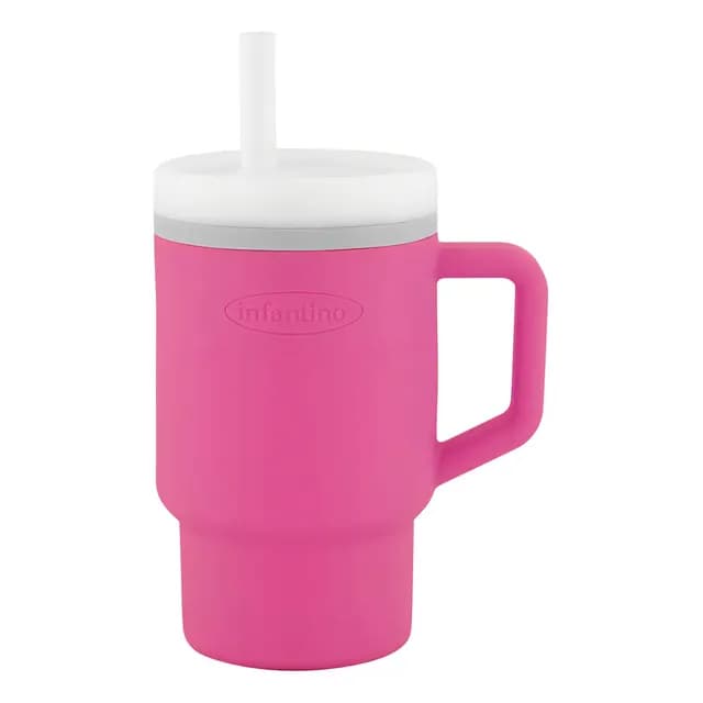 Vaso Entrenamiento Infantino My 1st Tumbler Gum Rosa Chicle Gum