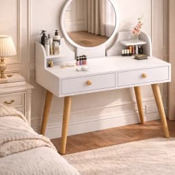 Tocador Madera Con Espejo 60*40*73cm Homer Design