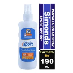 Simond's Sport Bloqueador Pantalla Solar Spf 50+ 190 Ml