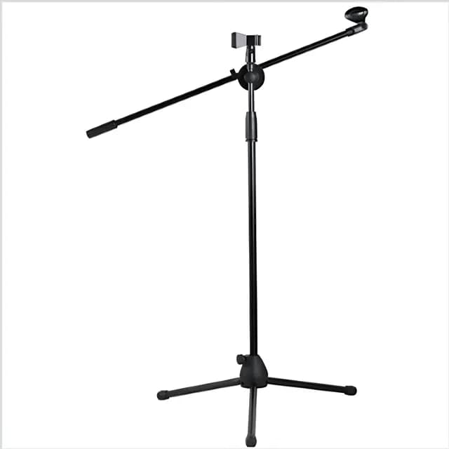 Pedestal Para Microfono Con Boom Negro Introtech Itstmi01