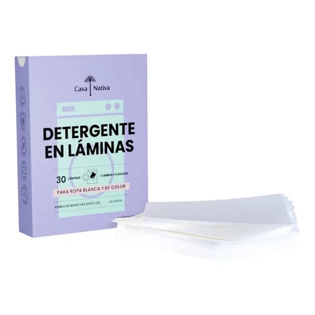 Detergente Laminado Lavanda 30 Unidades Ropa Mas Perfumada Casa Nativa