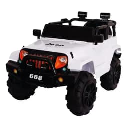 Auto A Bateria Jeep 12v Control Remoto Color Blanco