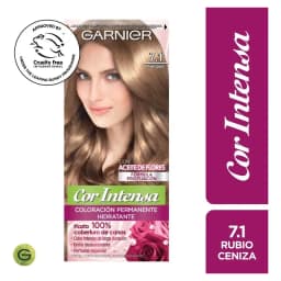 Tintura Garnier Tono 7.1 Rubio Ceniza Cor Intensa