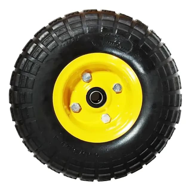 Rueda Carro Maciza M/pu 10 -di 16mm Ferrawyy