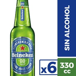 Cerveza Sin Alcohol Lager Pack 6 Botella, 330 ml