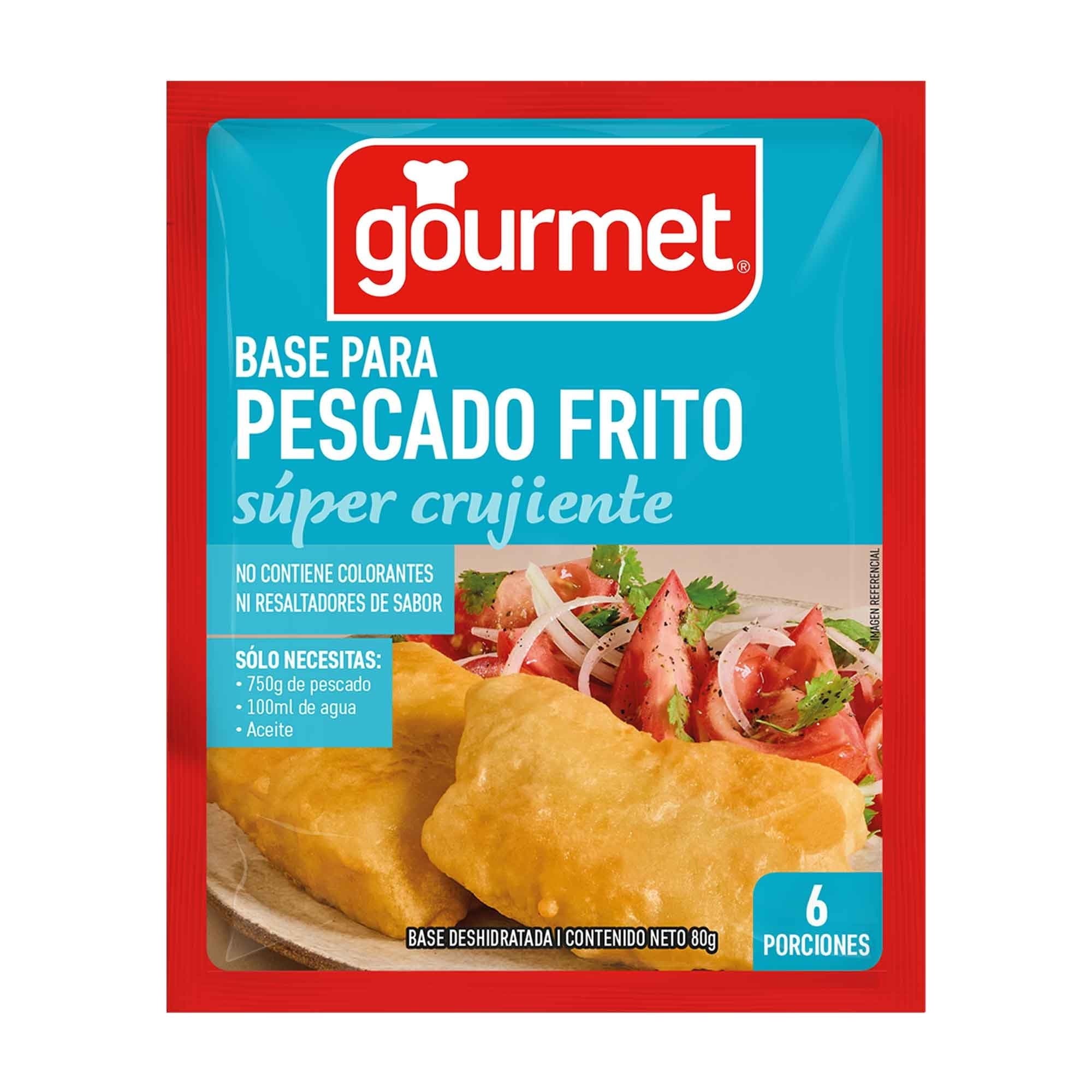 Base para Pescado Frito (6 Porciones) Sobre 80 g, 80 g