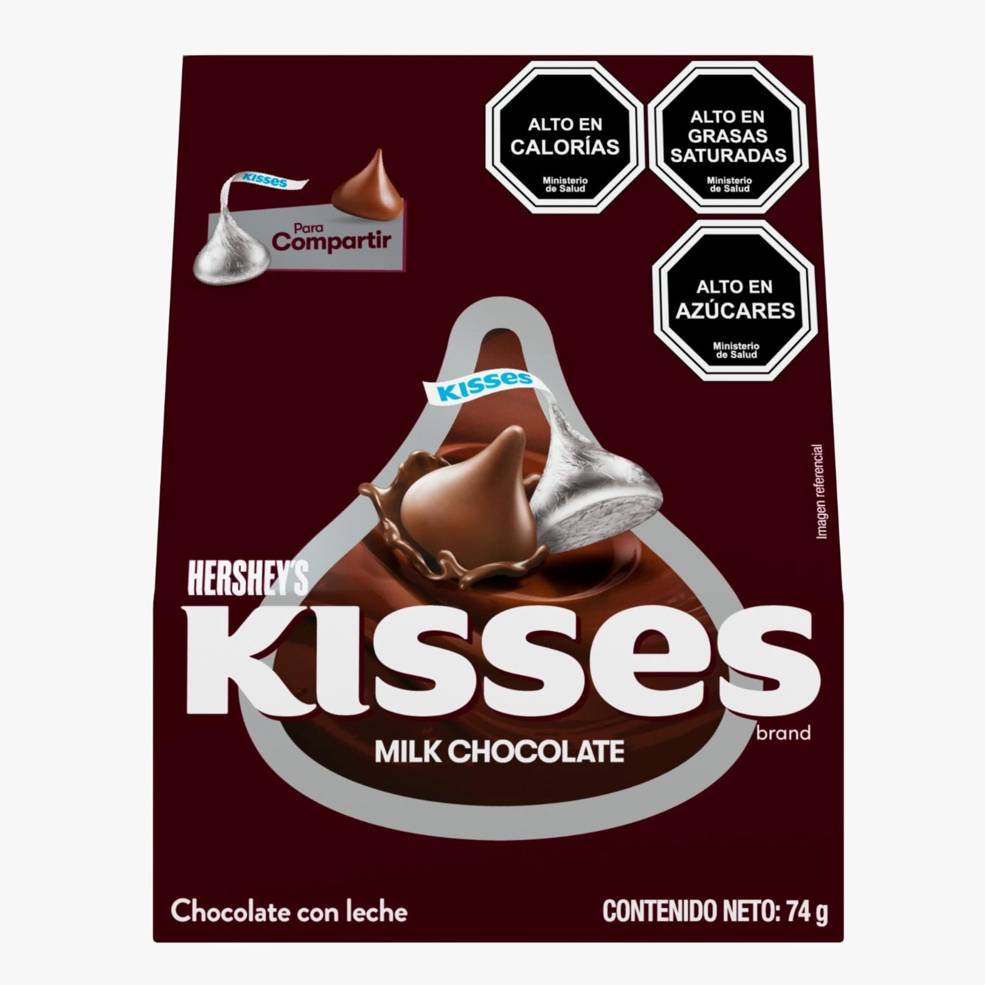 Chocolates Kisses Creamy Milk, 74 g