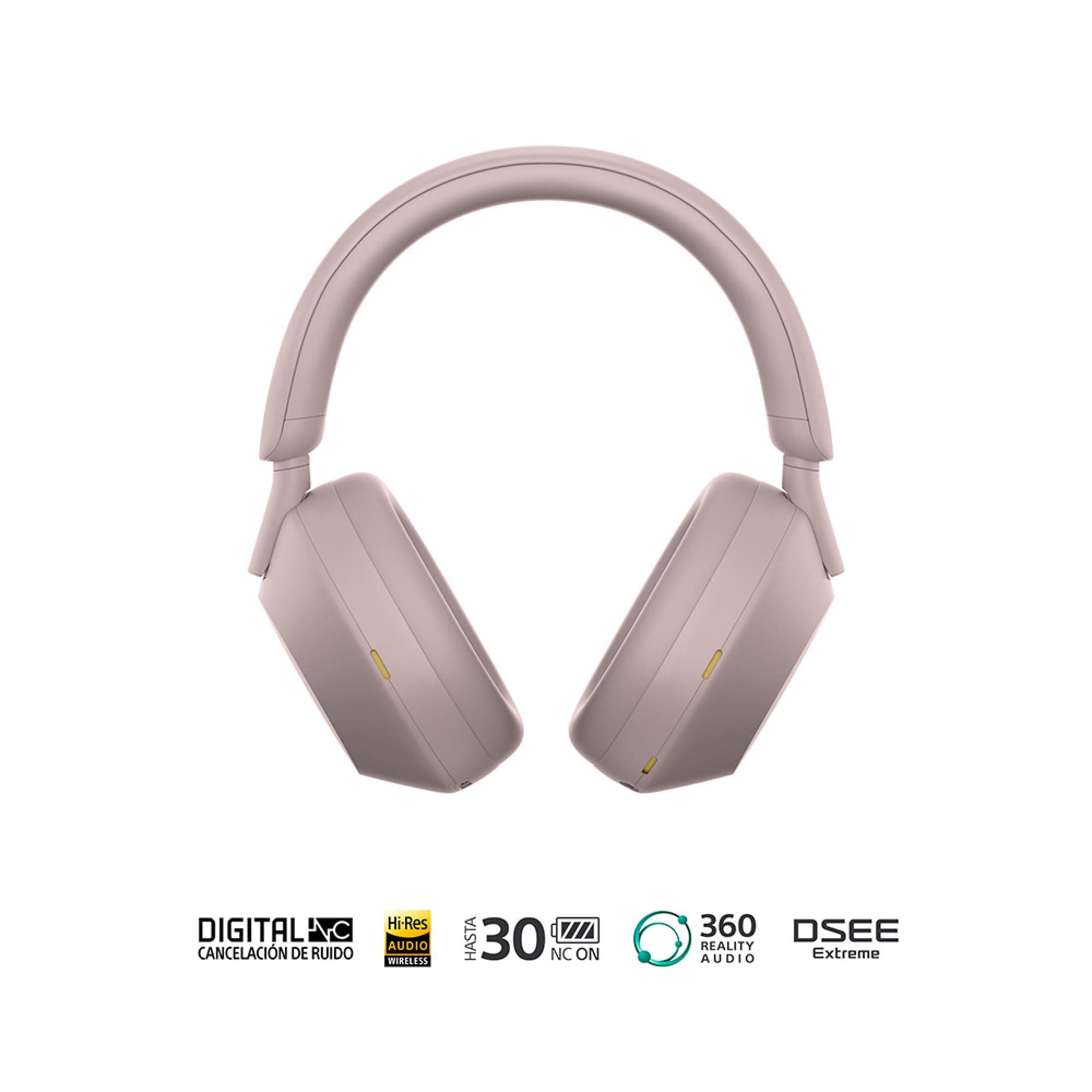 Audifonos Headphones Sony WH1000XM5/P Noise Cancelling Bluetooth Rosado
