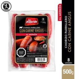 Chorizo Angus Merken 8 Un, 500 g
