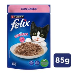 Alimento Humedo Gatito Sabor Carne Pouch, 85 g