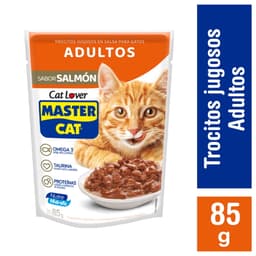 Alimento Humedo Gato Adulto Trocitos Sabor Salmon Pouch, 85 g