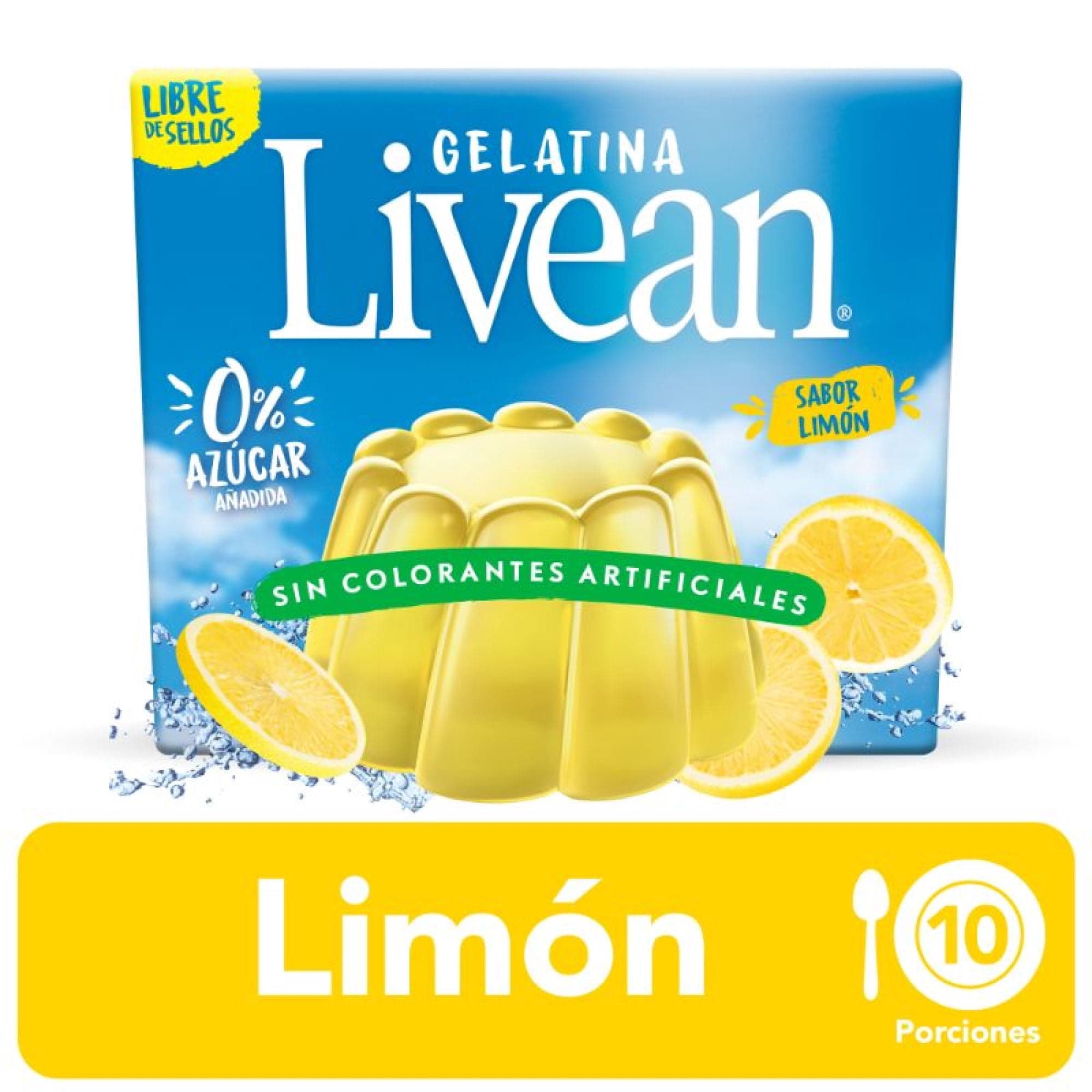 Gelatina Limon Caja, 22 g