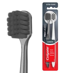 Cepillo de Dientes Suave Pro Cuidado Charcoal 2 U, Un L