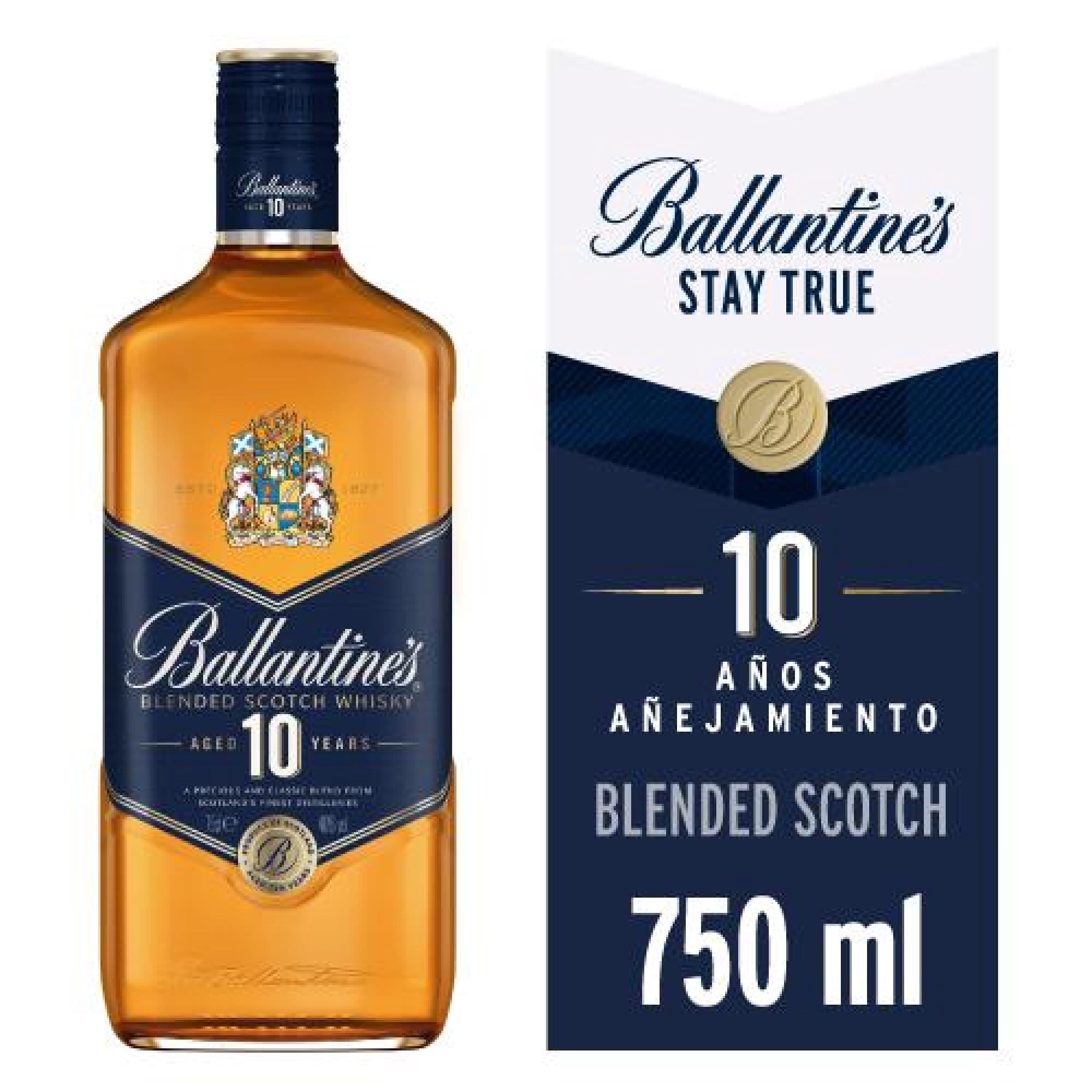 Whisky Blended Scotch 10 anos 40 Botella, 750 ml