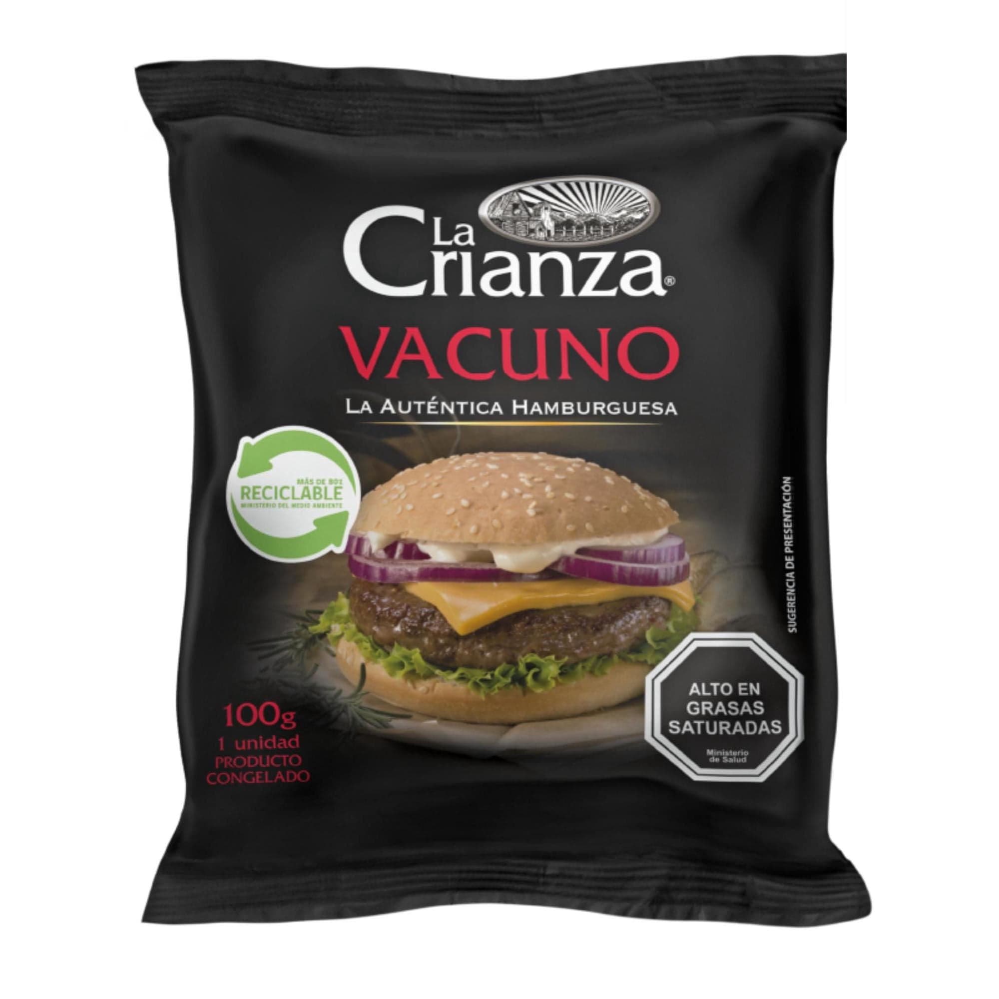 Hamburguesa de Vacuno, 100 g