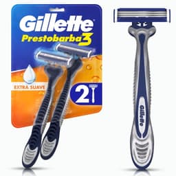Maquina de Afeitar Prestobarba3 con 3 Hojas, 2 Un