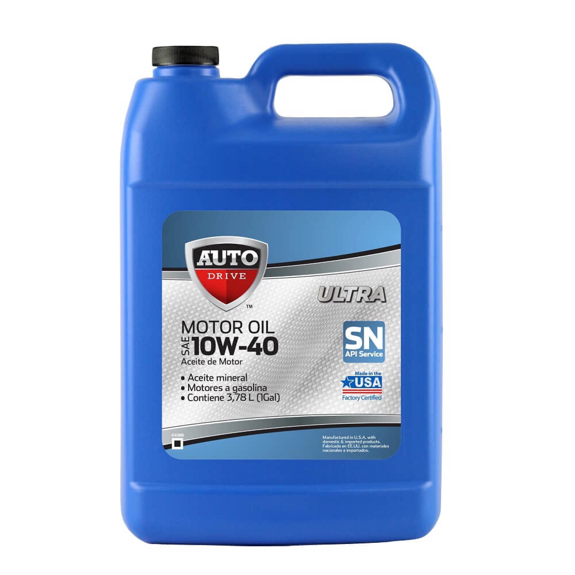 Aceite de Motor Mineral 10W-40 Mineral Gasolina 3.78 Lts