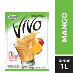 Refresco Libre de Azucar Sabor Mango Sobre, 8 g