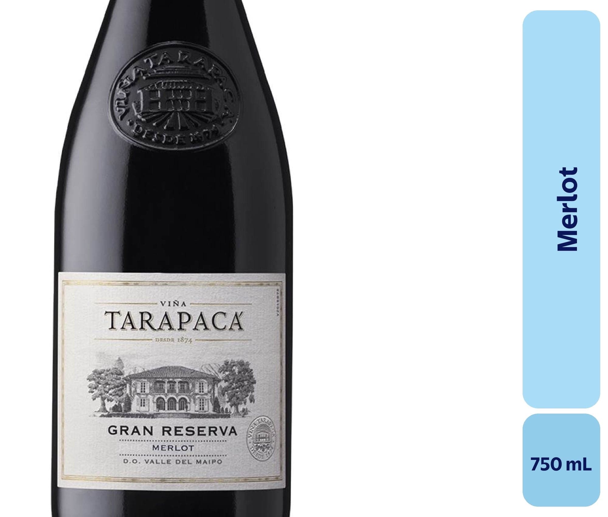 Vino Merlot Botella, 750 mL