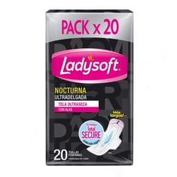 Toallas Higienicas Ultra Delgadas Nocturnas, 20 Un