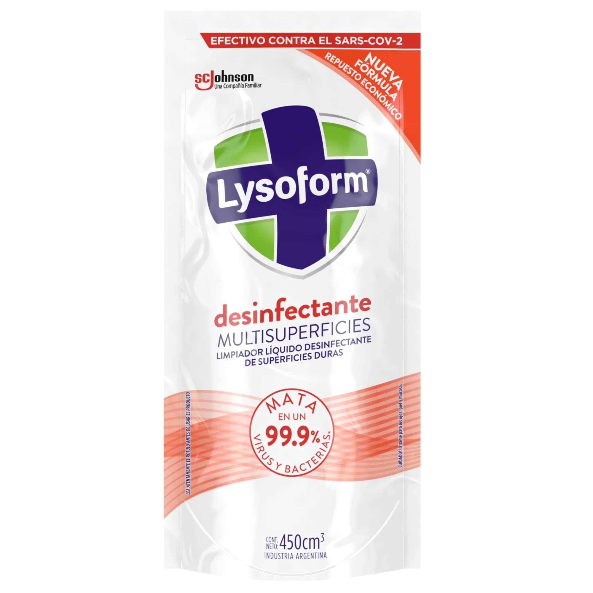 Limpiador Desinfectante Multisuperficies Liquido Doypack, 450 ml