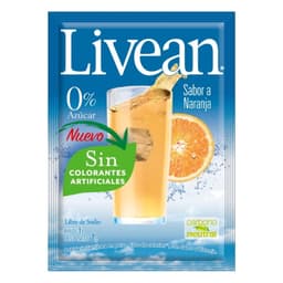 Jugo en Polvo Libre de Azucar Sabor Naranja 7 g Sobre, 1 Un