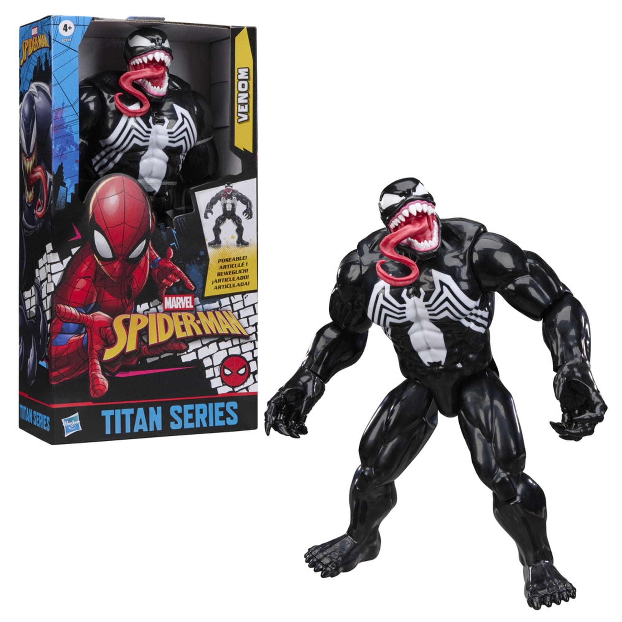 Figuras de Accion Marvel Spider-Man, Titan Series, deluxe de Venom