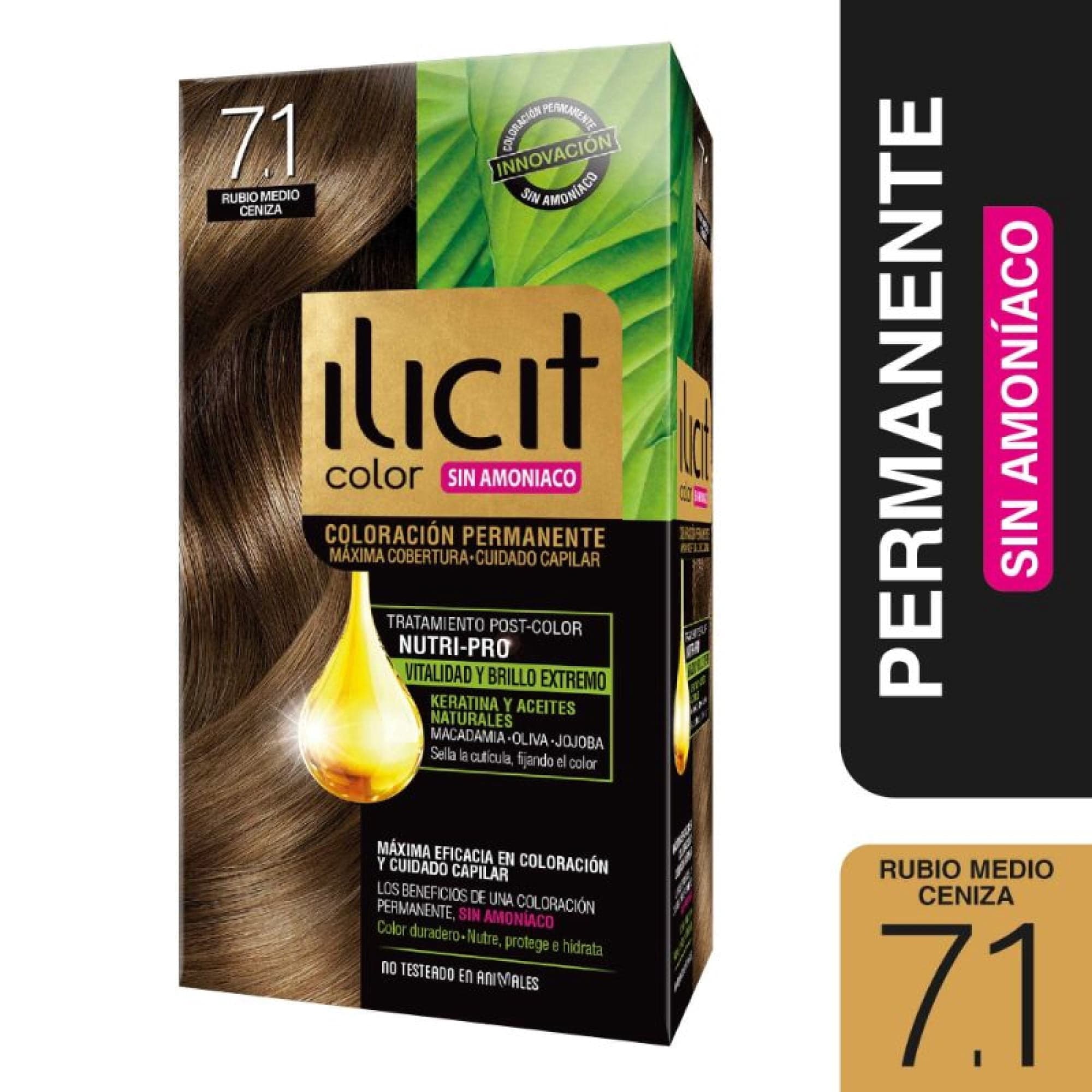 Coloracion Ilicit Cabello 71 Rubio Medio Ceniza