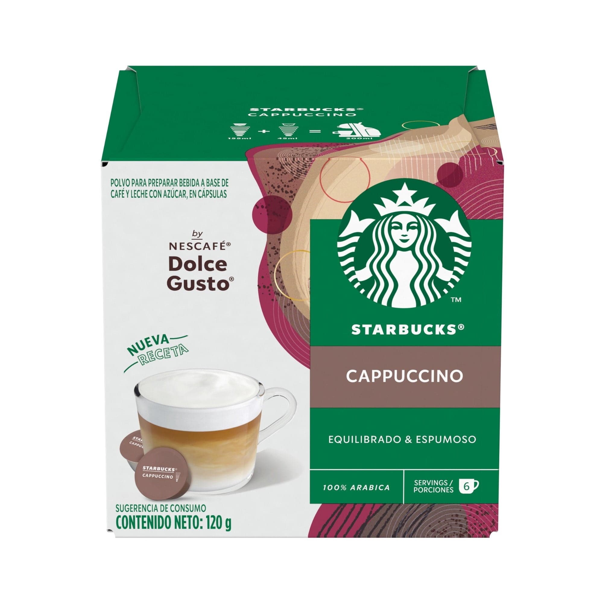 Cafe En Capsulas Cappuccino 6 Tazas, 120 g