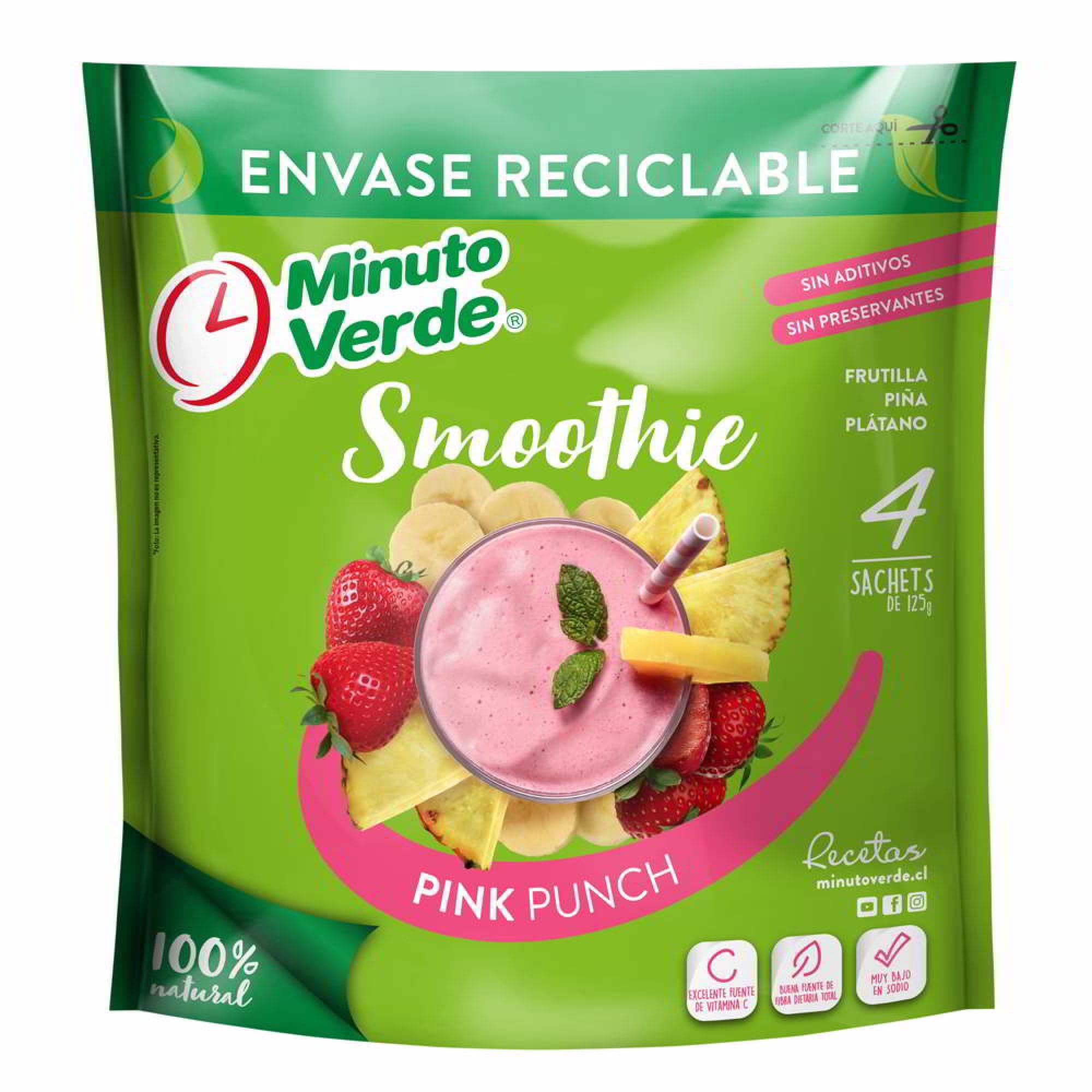 Batido de Frutas Pink Punch, 500 g