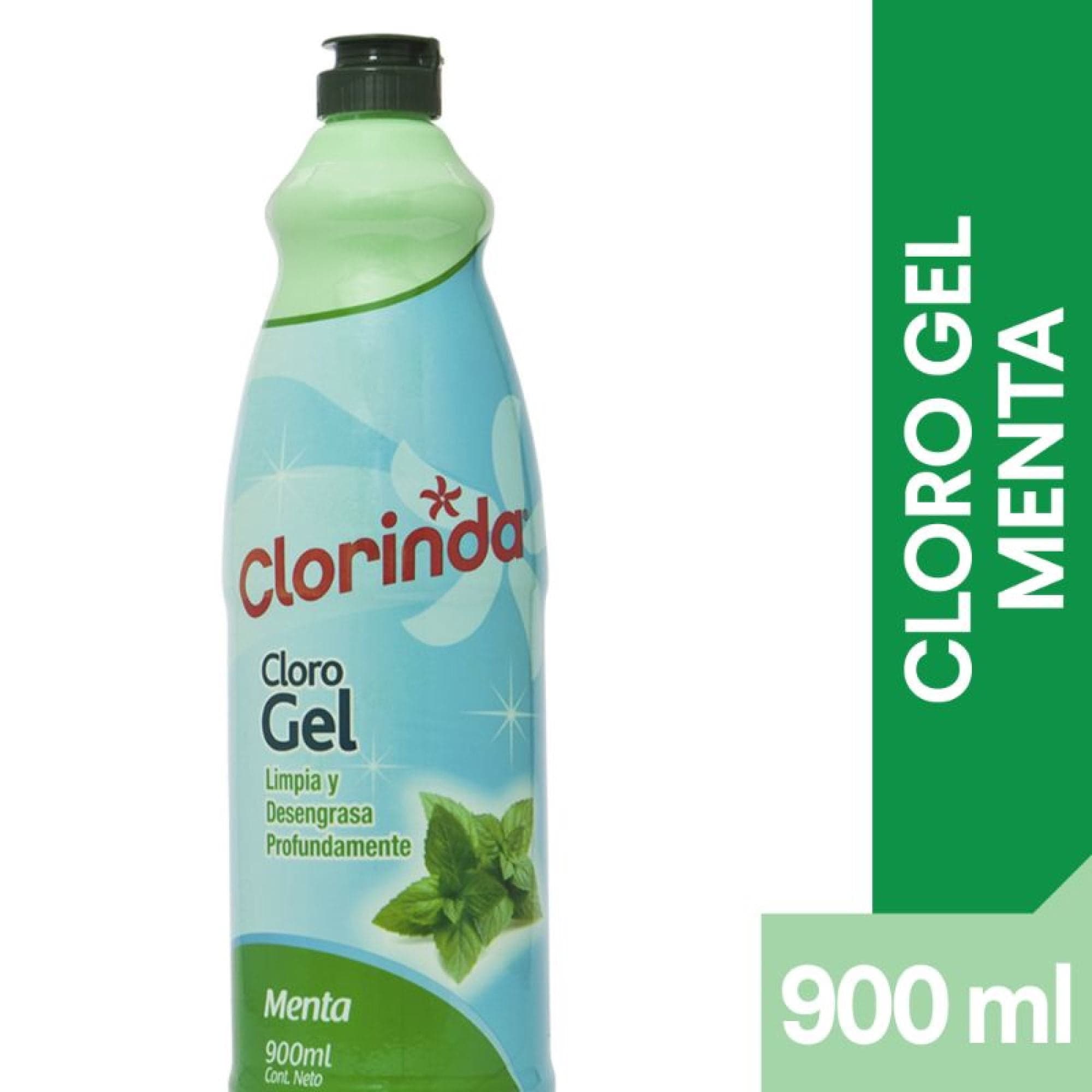 Cloro Gel Menta Botella, 900 ml