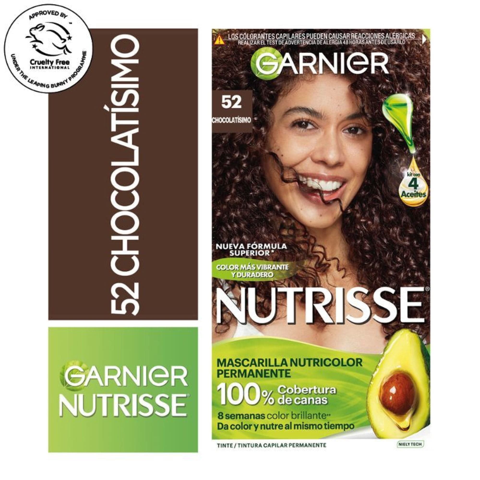 Coloracion Nutrisse Cabello 52 Chocolatisimo, 1 Un