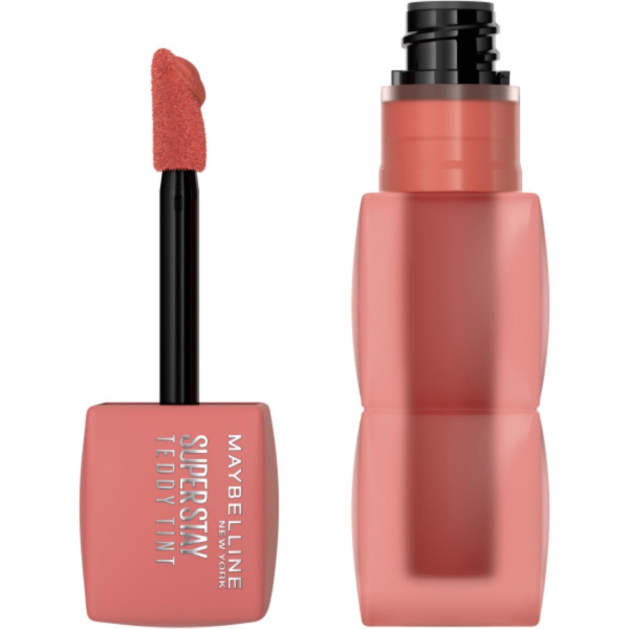Labial Liquido Maybelline Lip Teddy Tint Skinny Dip N15, 5 ml