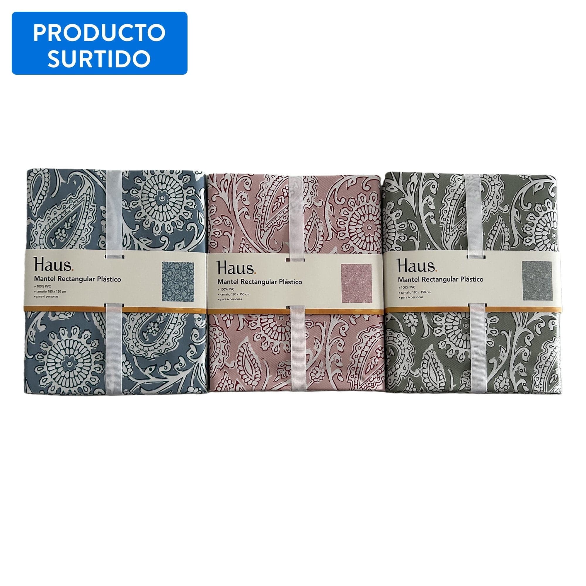 Mantel 150cm 100% pvc, producto surtido 1 un