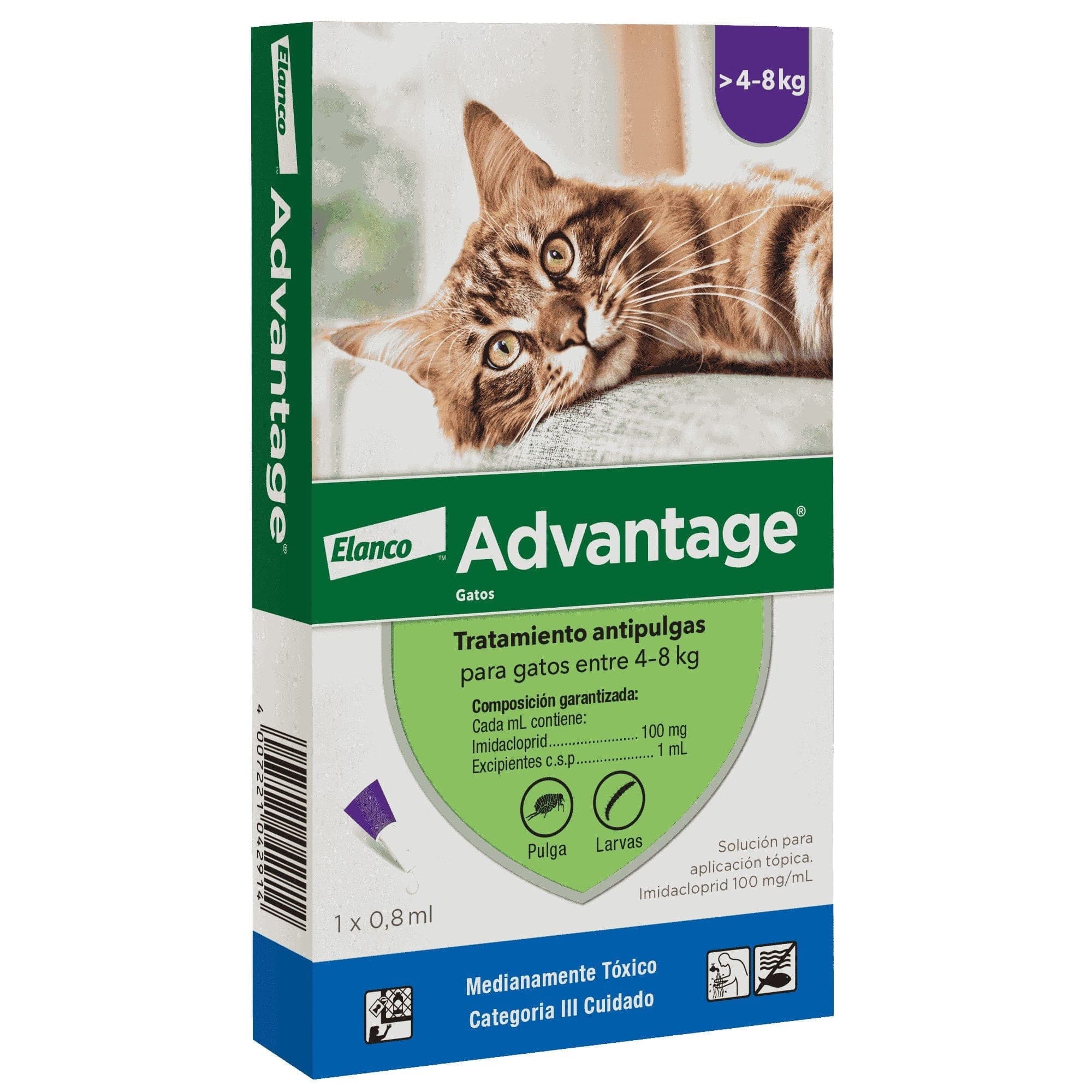 Advantage gato 4 a 8 kg