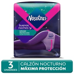 Calzon Nocturno Buenas Noches Talla L-XL, 3 Un