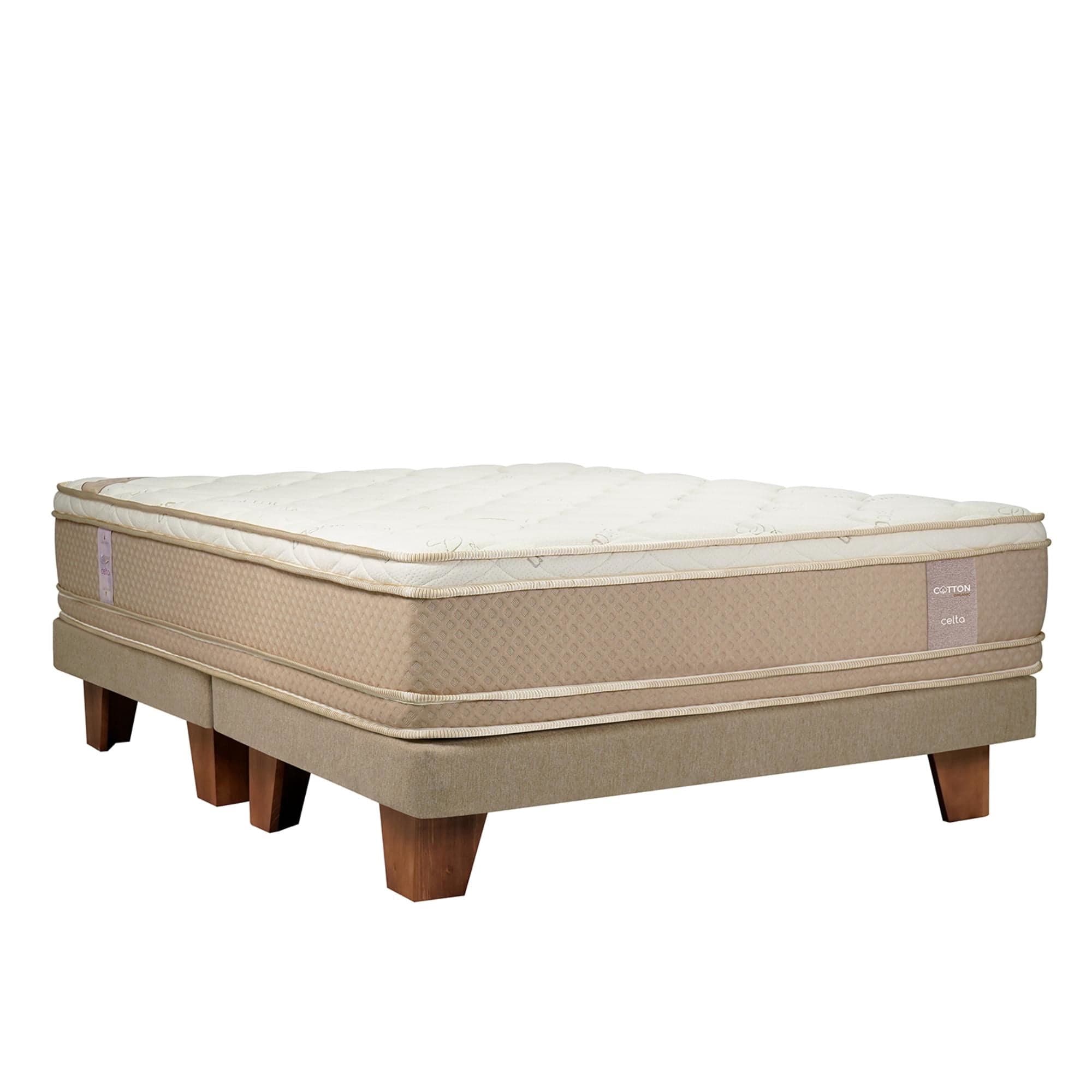 Cama Europea Cotton Organic Super King Base Dividida