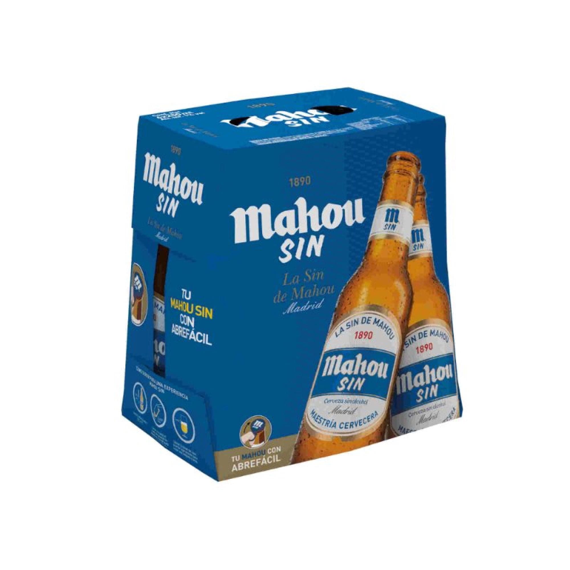 Cerveza Sin Alcohol Pale Lager 0.8 Pack 6 Botella, 250 ml